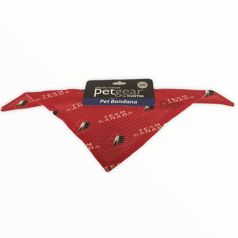 Hunter NHL Team Canada Pattern Dog Bandana Small